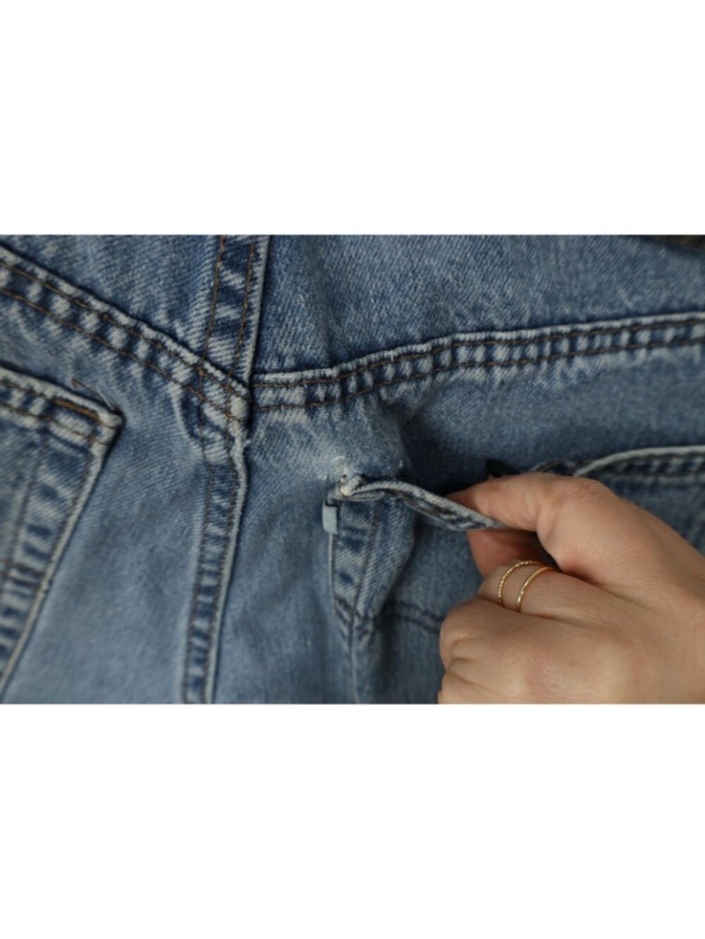 Vintage 90s Levis Silvertab Mens 33x32 Faded Baggy Fit Denim Jeans Blue USA - Picture 14 of 14